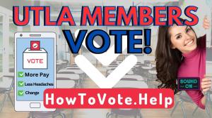 Link to howtovote.help website shown to help UTLA members vote