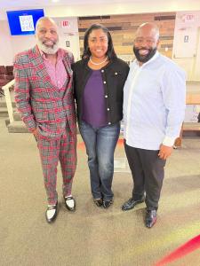 The Faith and Finances Symposium was presented by Speakers Global Faith Economist Dr. E. Lance McCarthy and Thrivent Financial Planner Candace Brewington, MBA. The event was hosted by House of Refuge Pastor V. Pierre Codio. Photo: Platinum Star PR