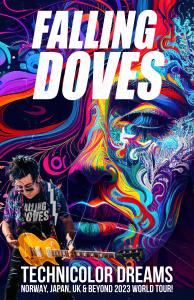 The Falling Doves 2023 Technicolor Dreams World Tour Poster