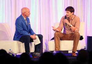 Actor/Entrepreneur and Changemaker Ashton Kutcher helped our mission to educate and inspire our community of socially conscious entrepreneurs and humanitarians, while shedding light on the critical issues of trafficking through his work with nonprofit, THORN.