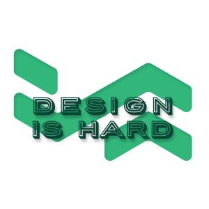 Logo for Design Is Hard by John Wayne Hill